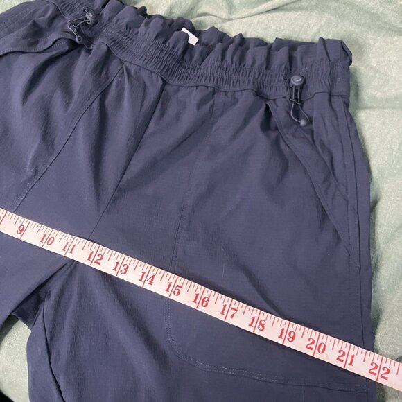 Athleta Trekkie Parachute Pants Womens 8 Navy Blue Outdoor Athleisure Gorpcore - Picture 9 of 12
